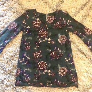 Free People long sleeve swing dress